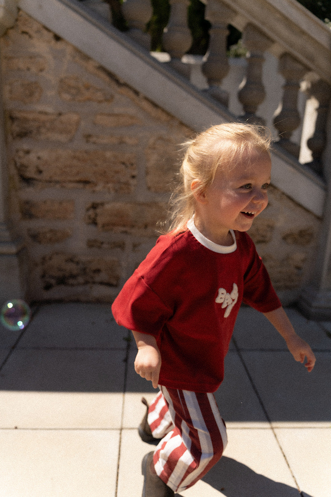 Teddy Logo T-Shirt - Crimson