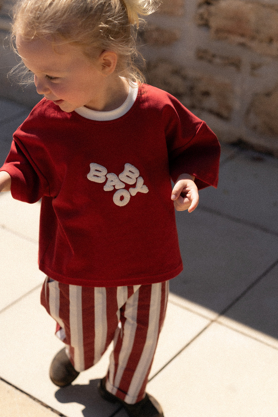 Teddy Logo T-Shirt - Crimson