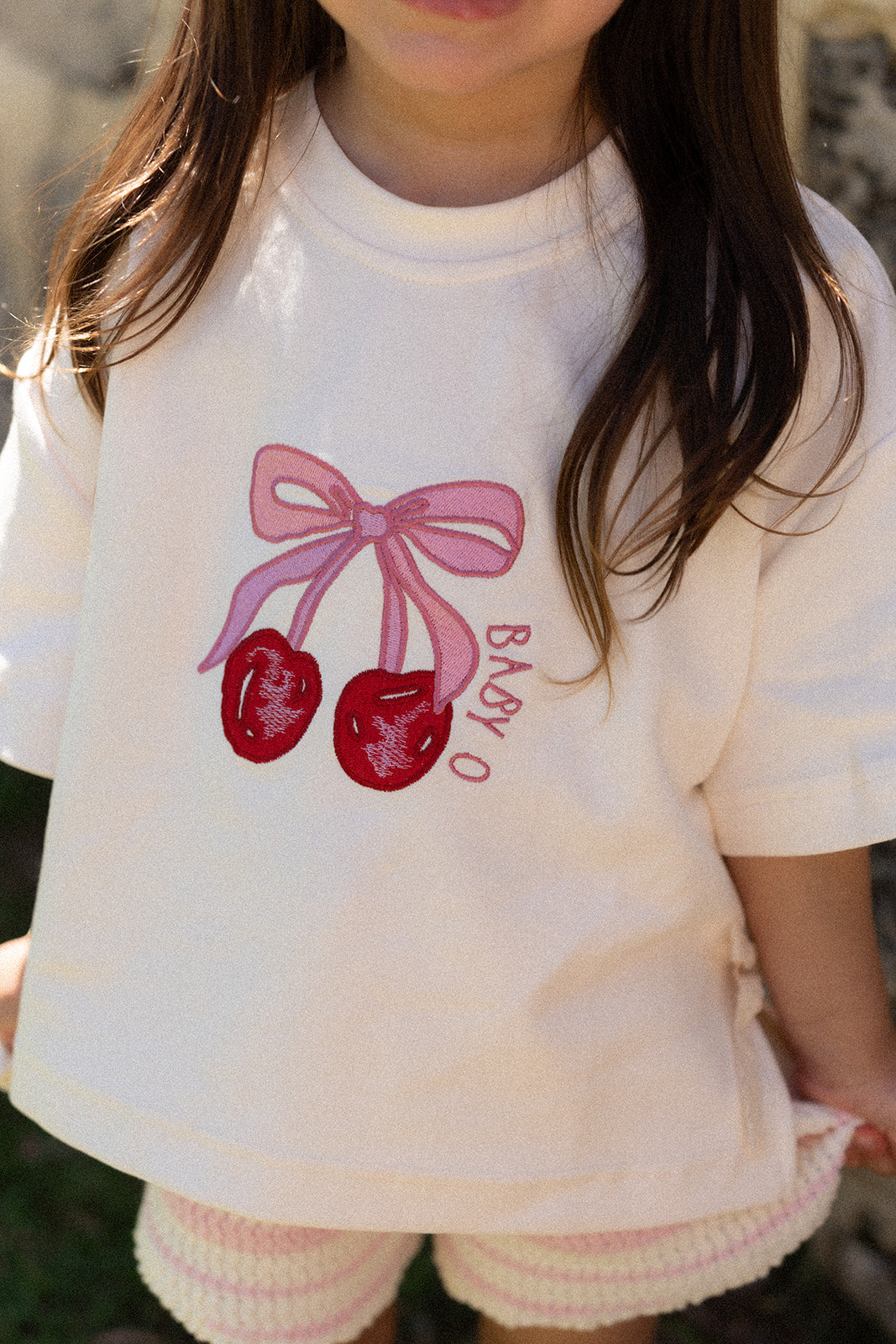 Cherry Bow Lace T-Shirt