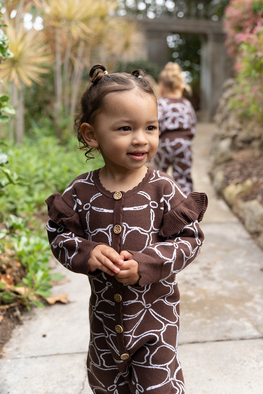 Dahlia Knit Romper - Chocolate