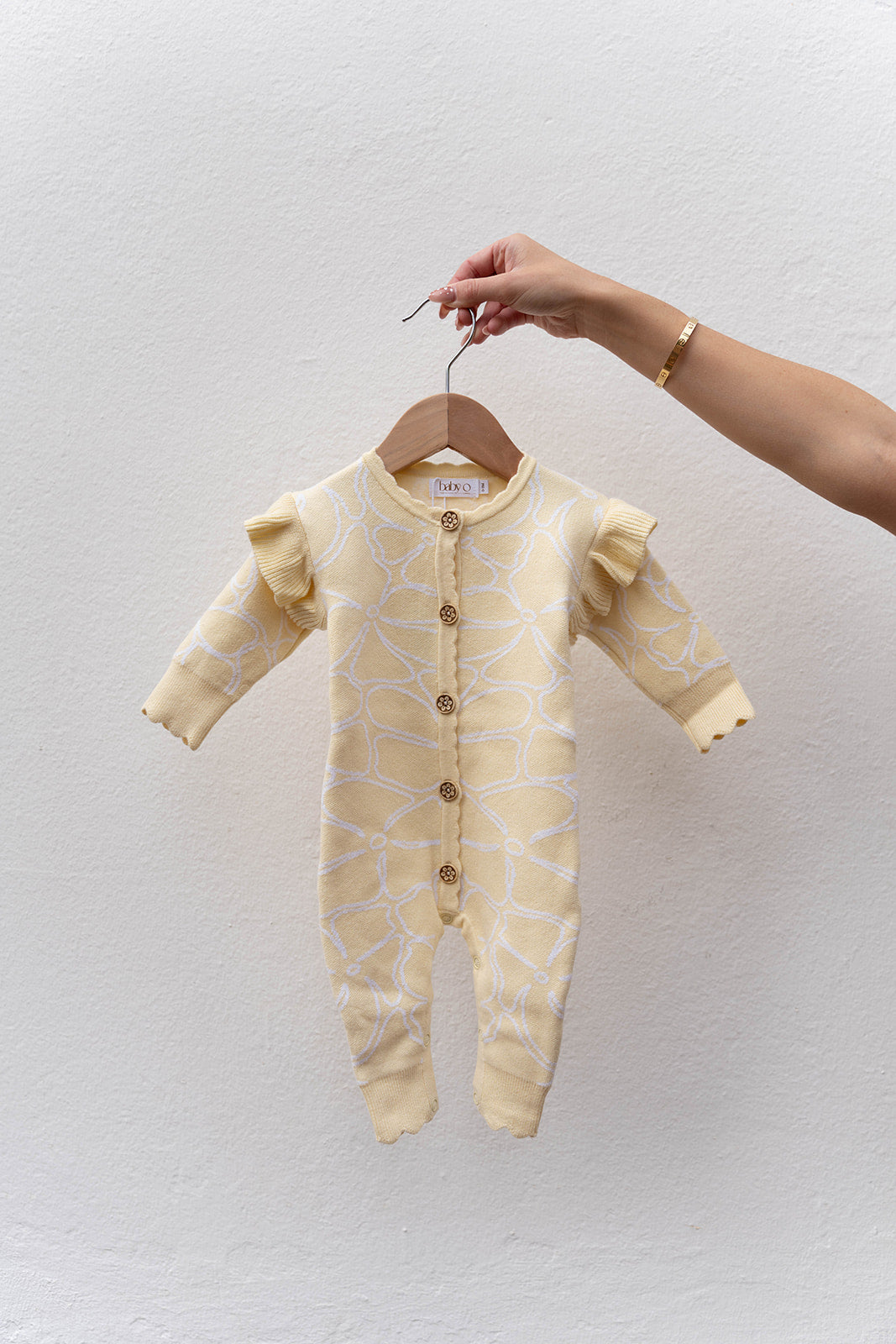 Dahlia Knit Romper - Lemon