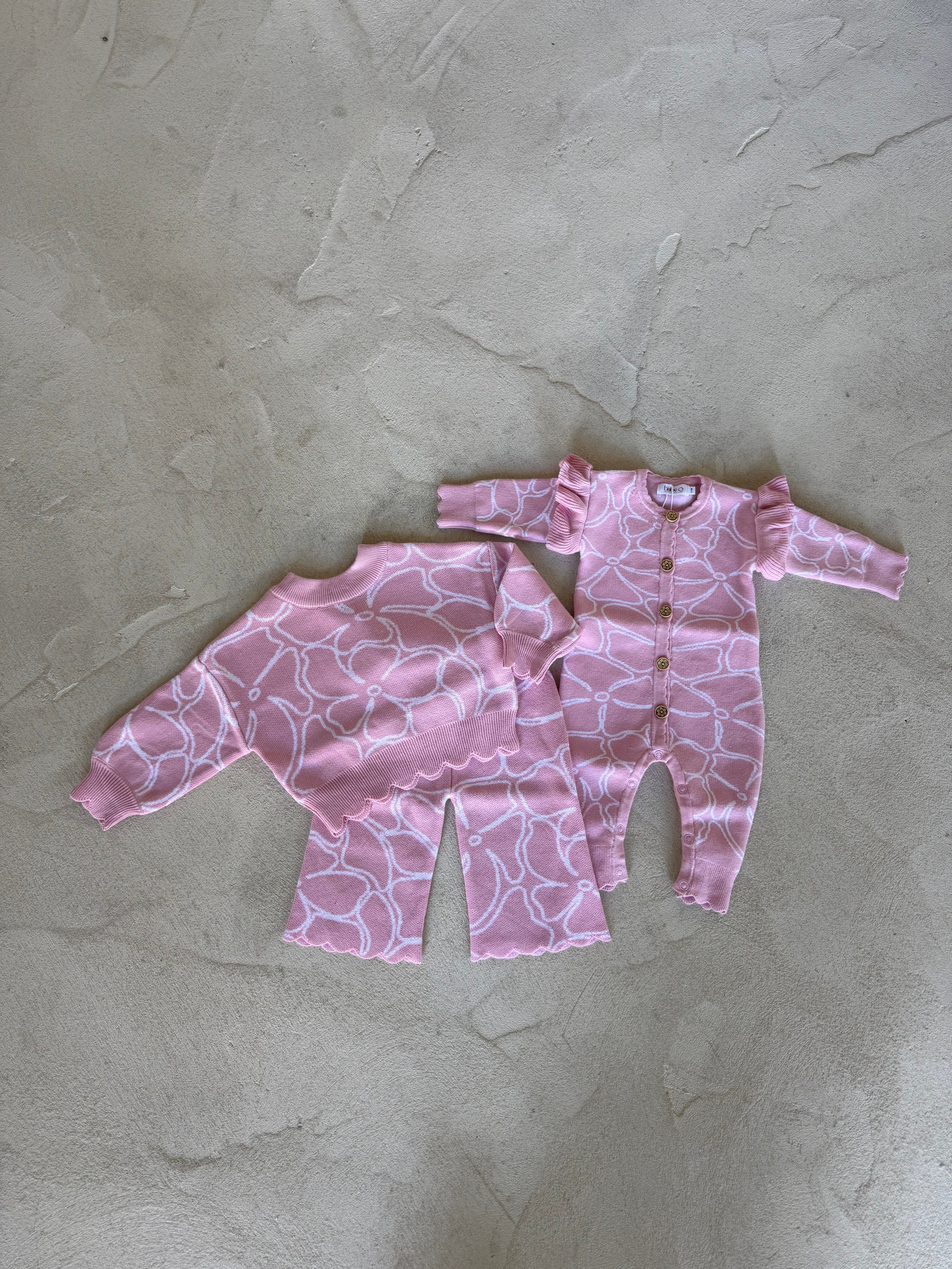 Dahlia Floral Knit Romper