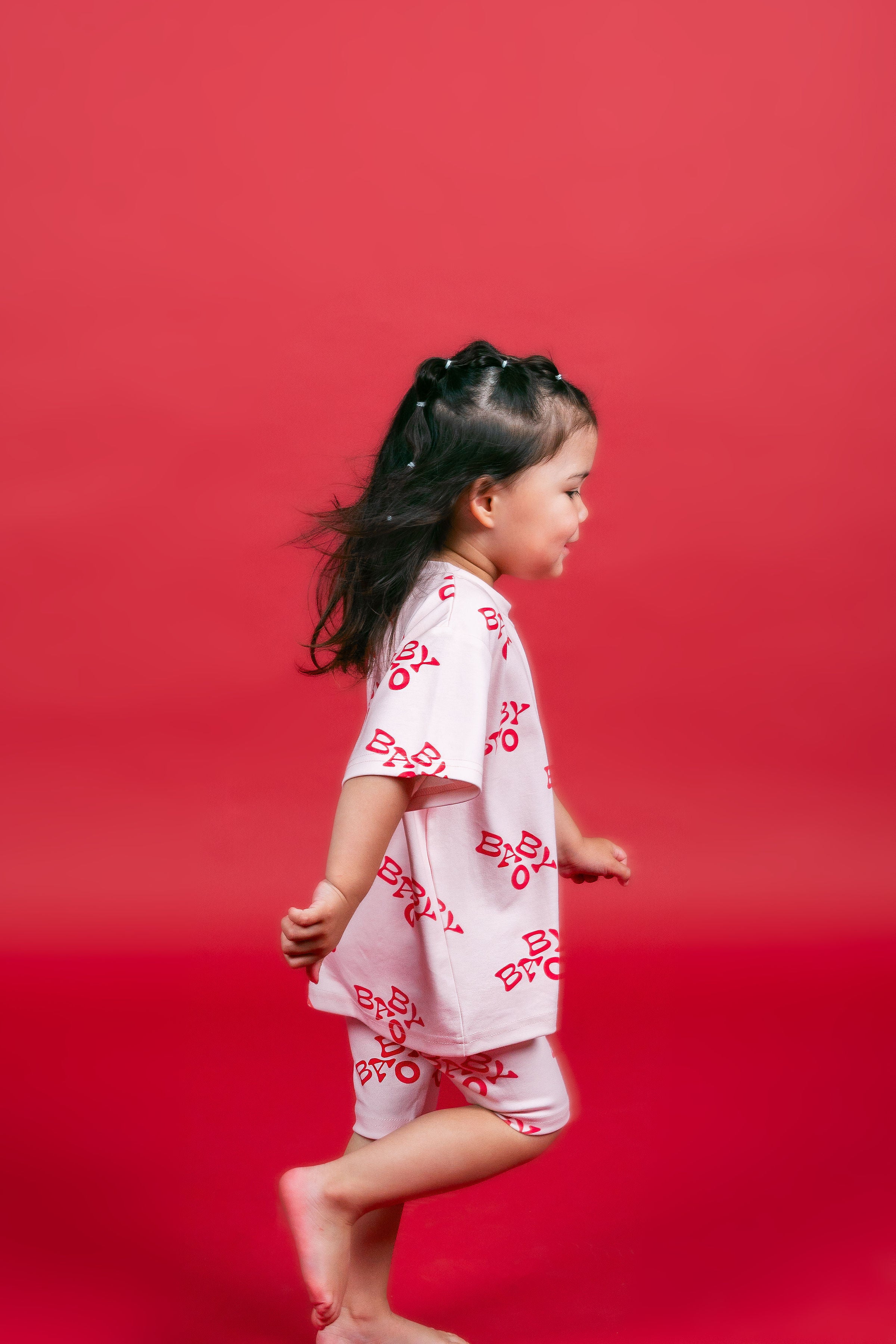 All over logo set - Pink