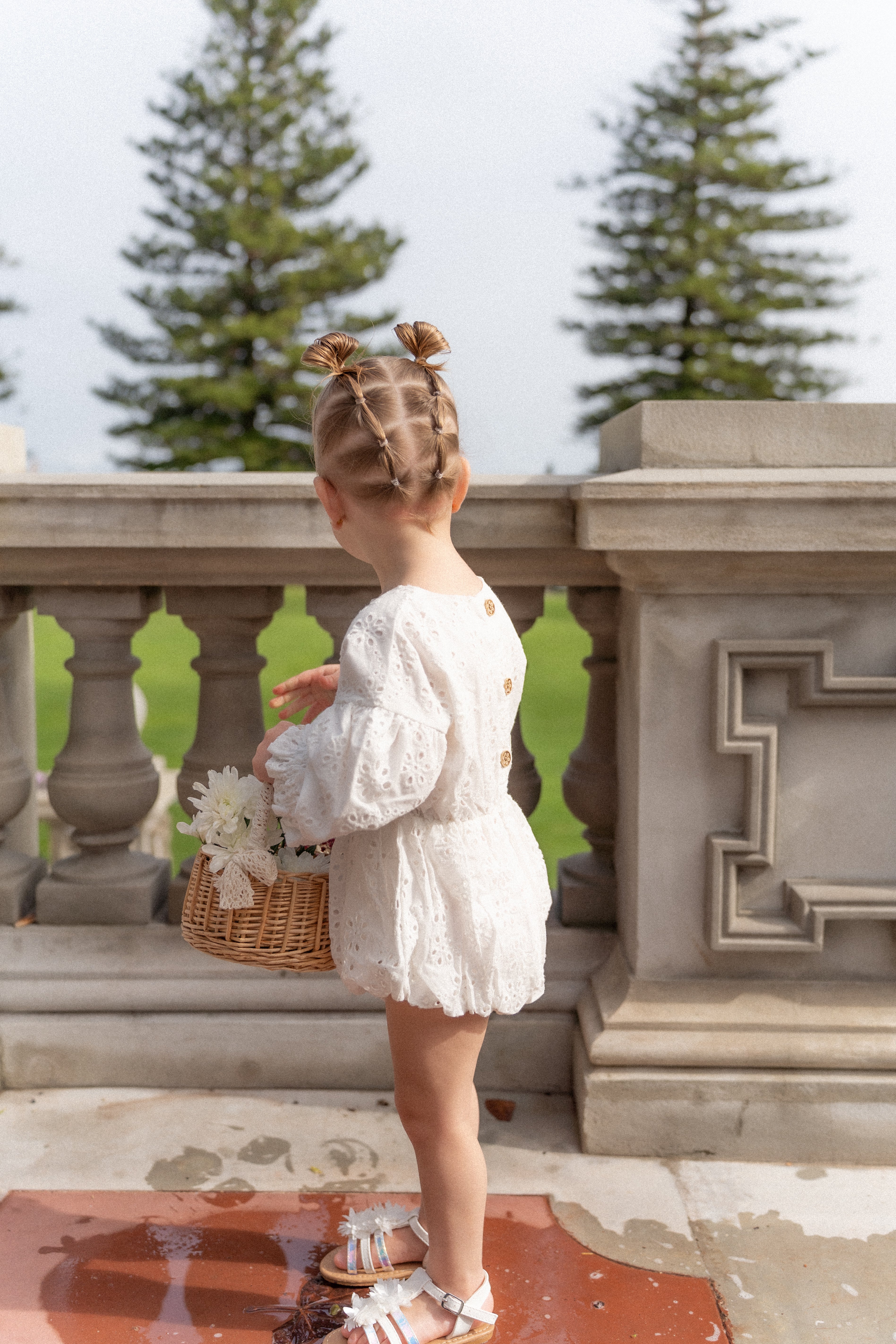 Daisy Lace Romper *PRE-ORDER*