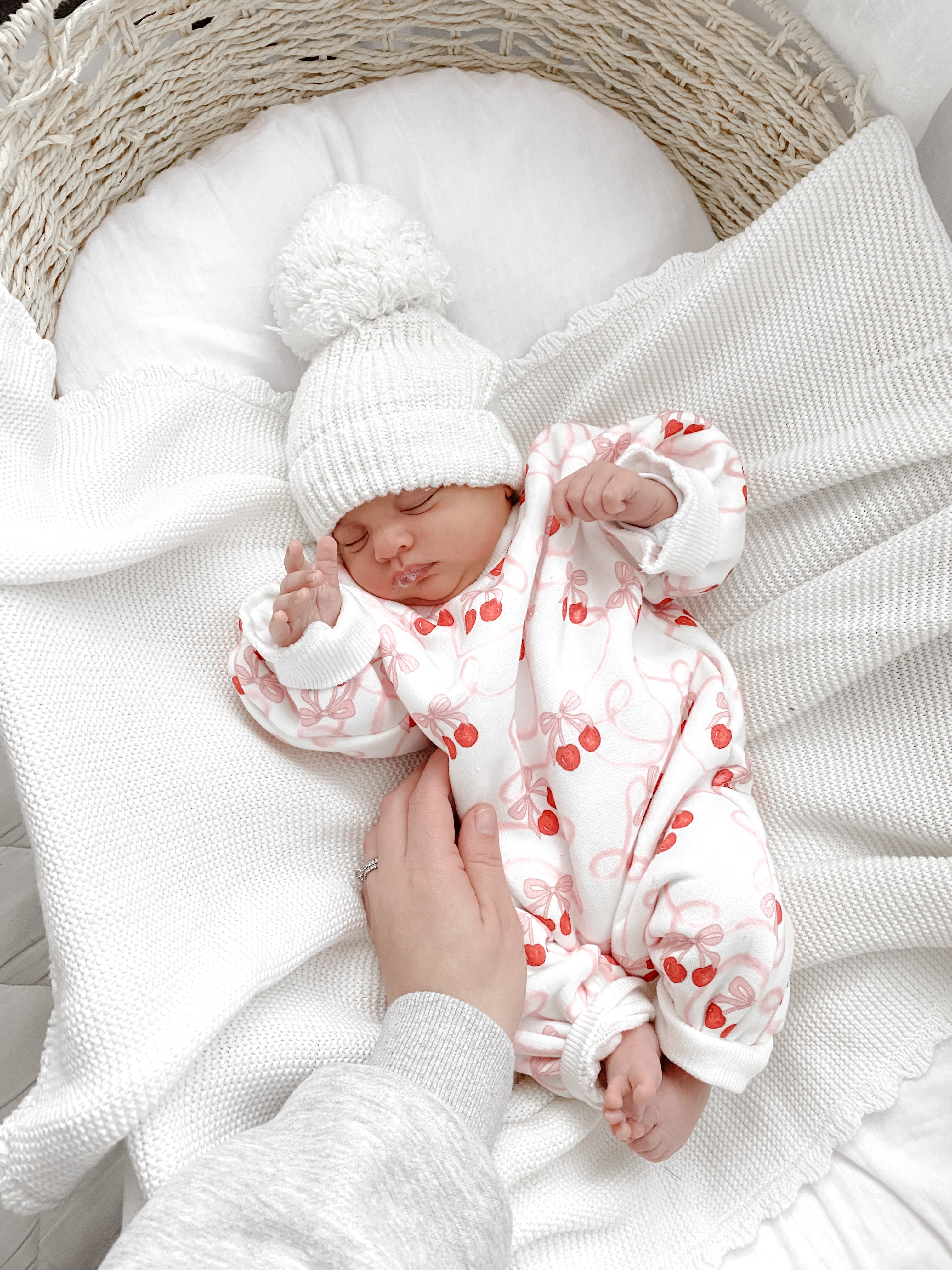 Lounge Romper - Cherry Bow