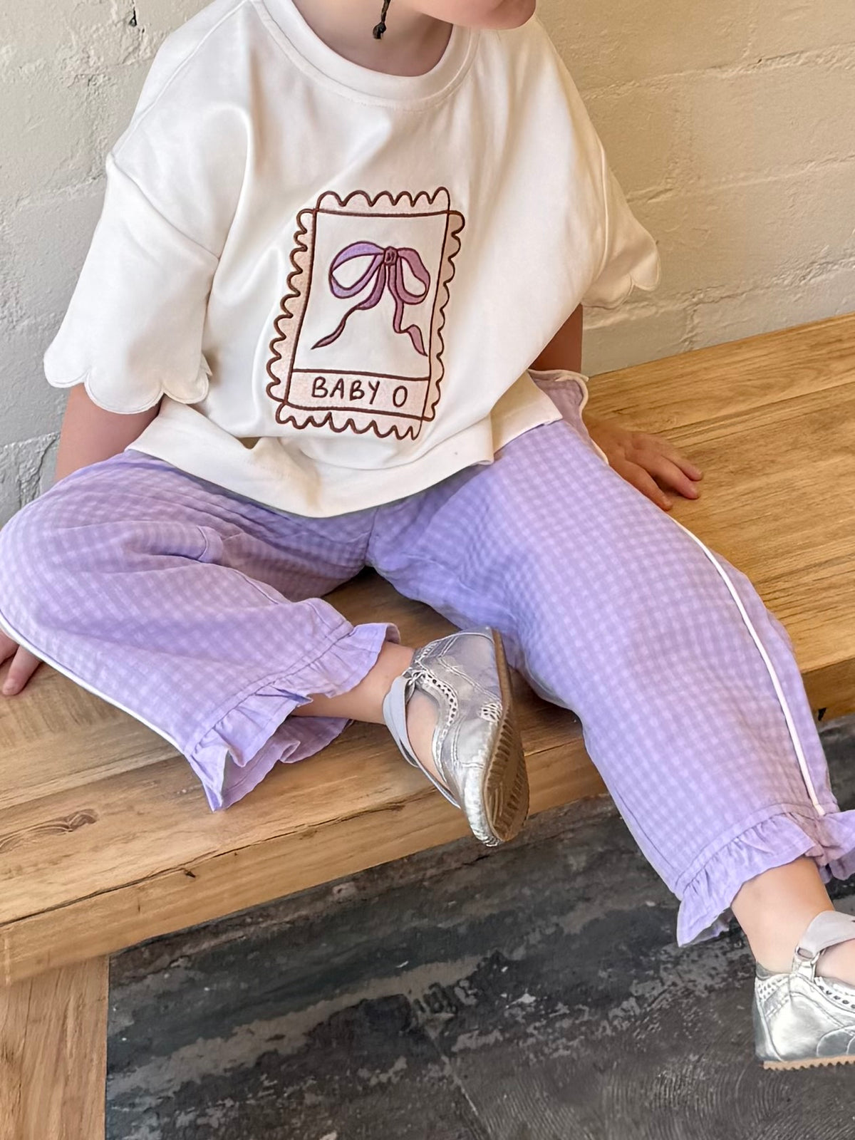 Sierra Pant - Lilac Gingham