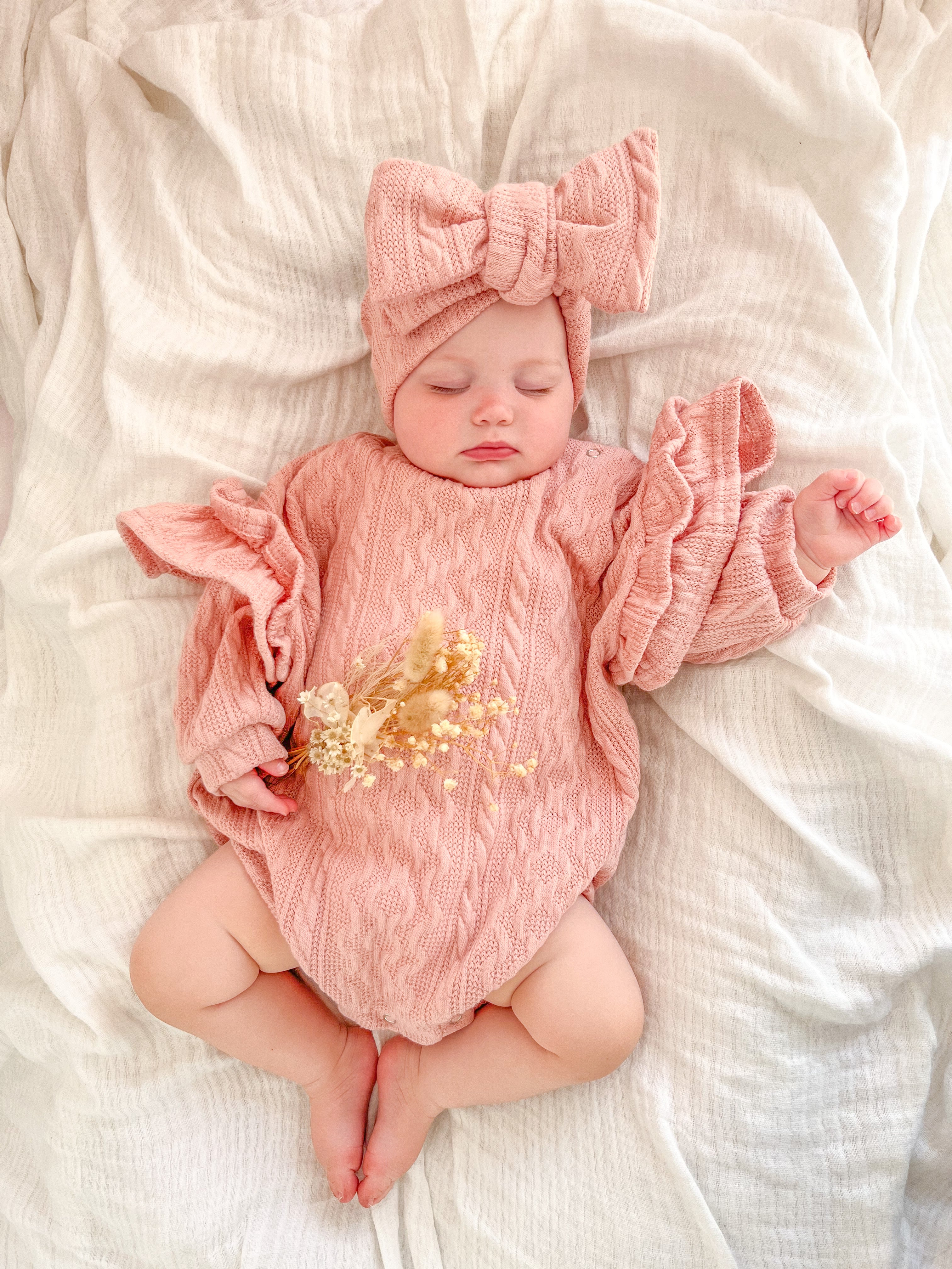 Frilly Romper - Rose