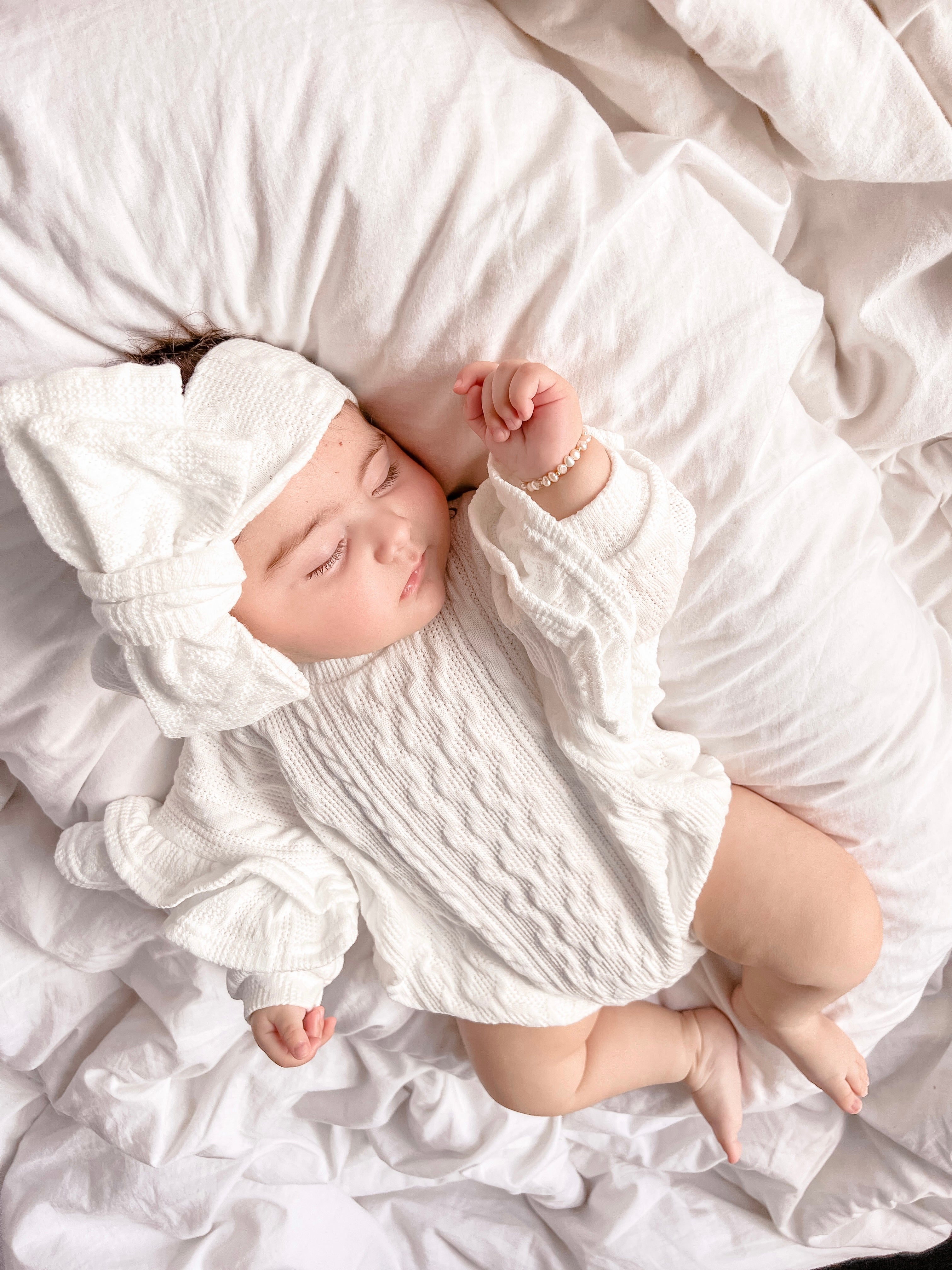 Frilly Romper - Snow