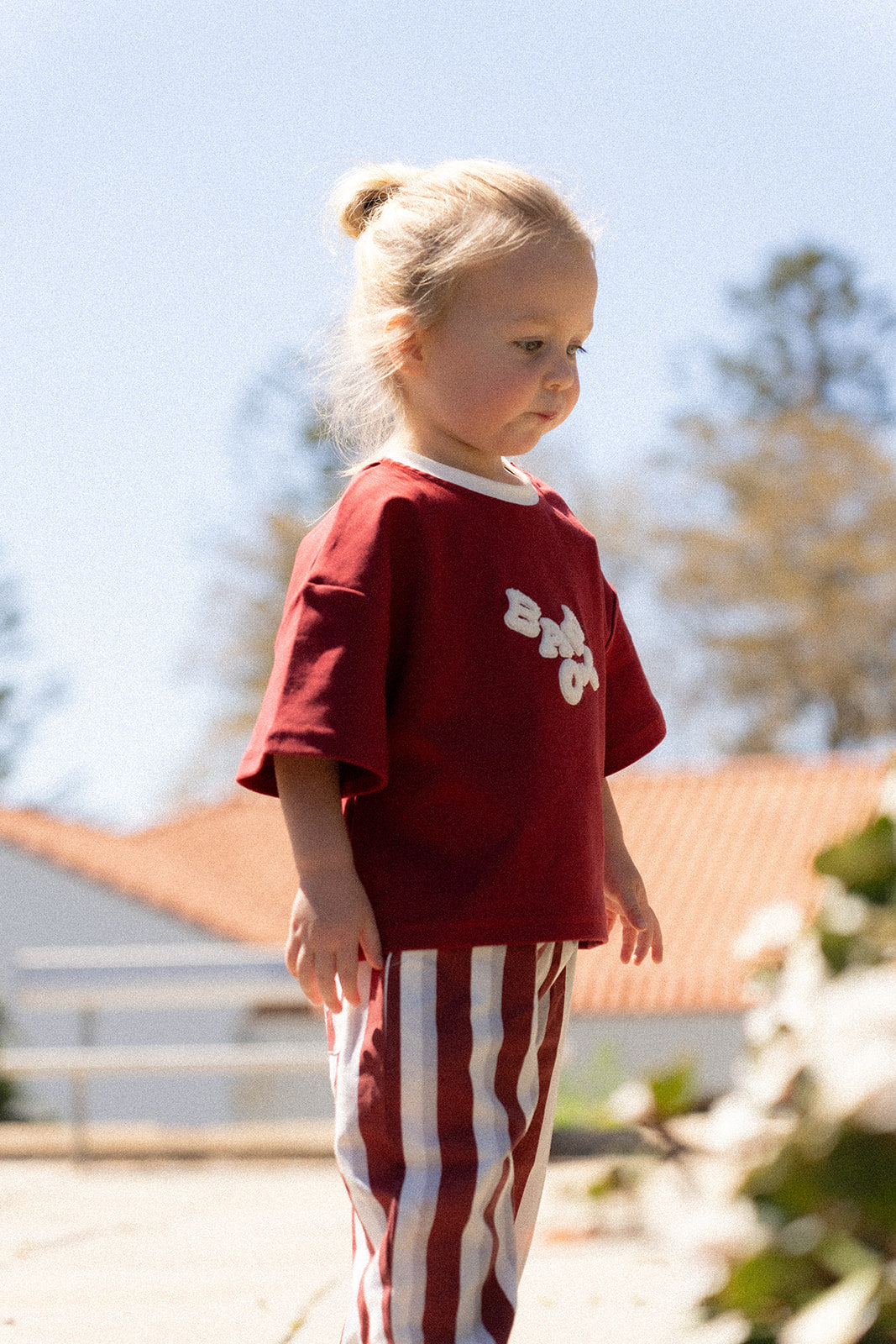 Teddy Logo T-Shirt - Crimson
