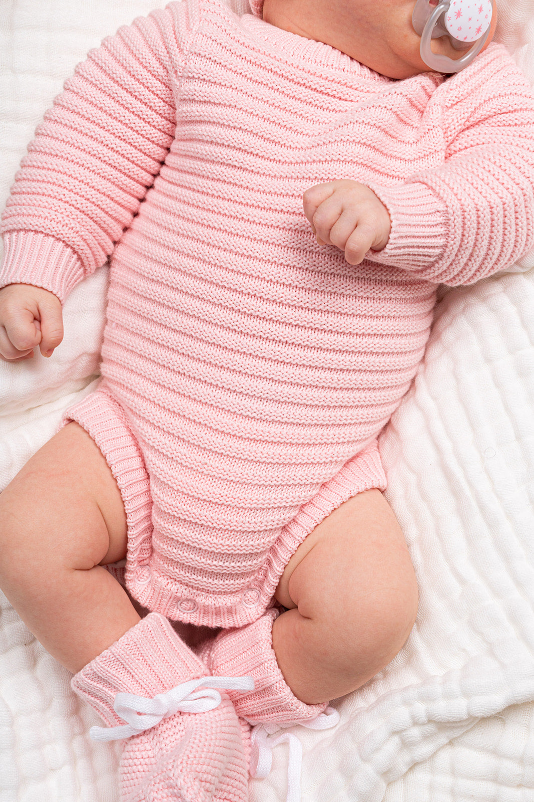 Snuggly Ribbed Romper - Pink