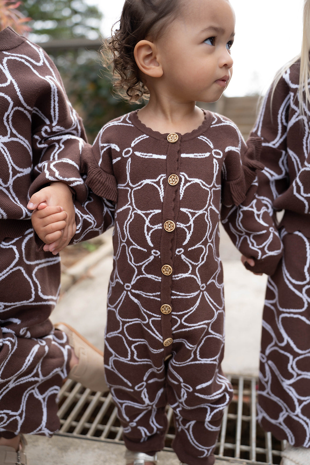 Dahlia Knit Romper - Chocolate