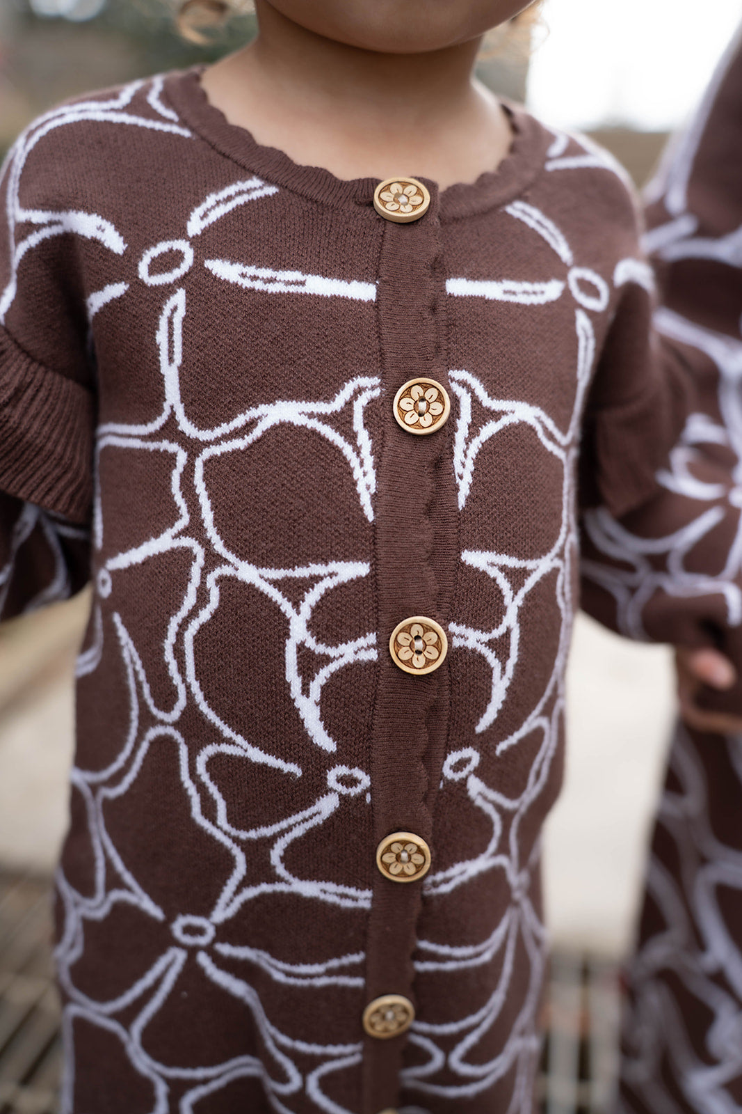 Dahlia Knit Romper - Chocolate
