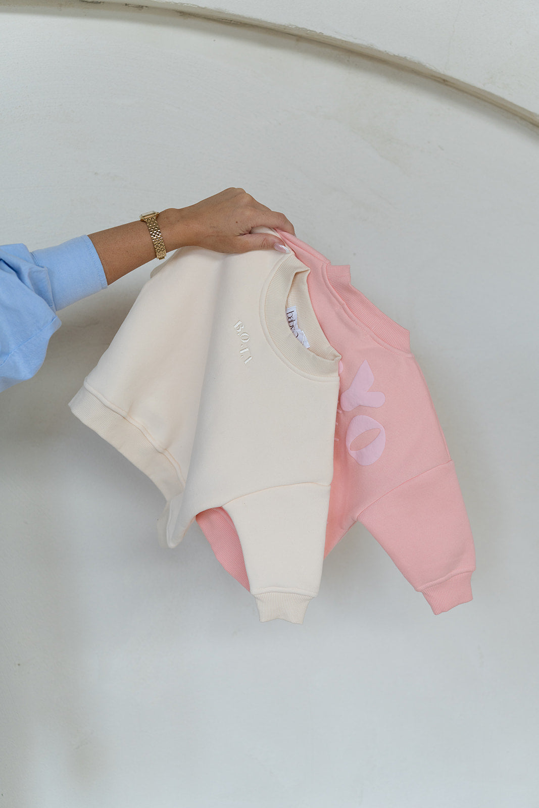 Fleece Track Set - Cream