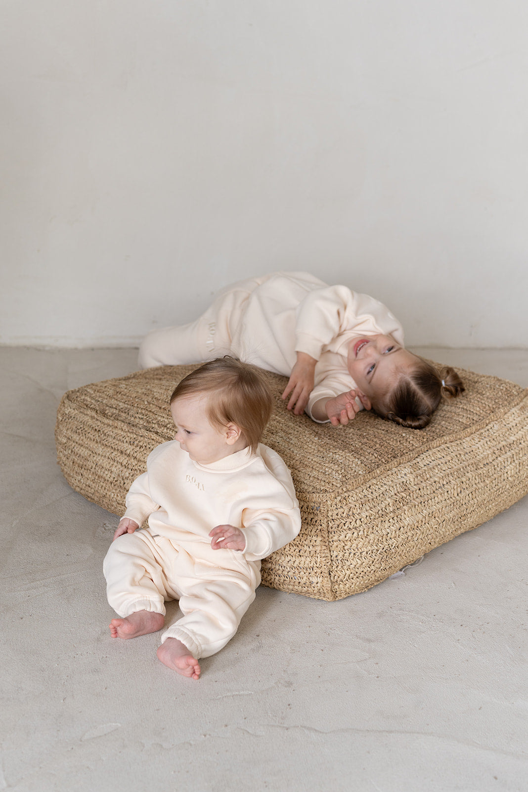 Fleece Track Set - Cream