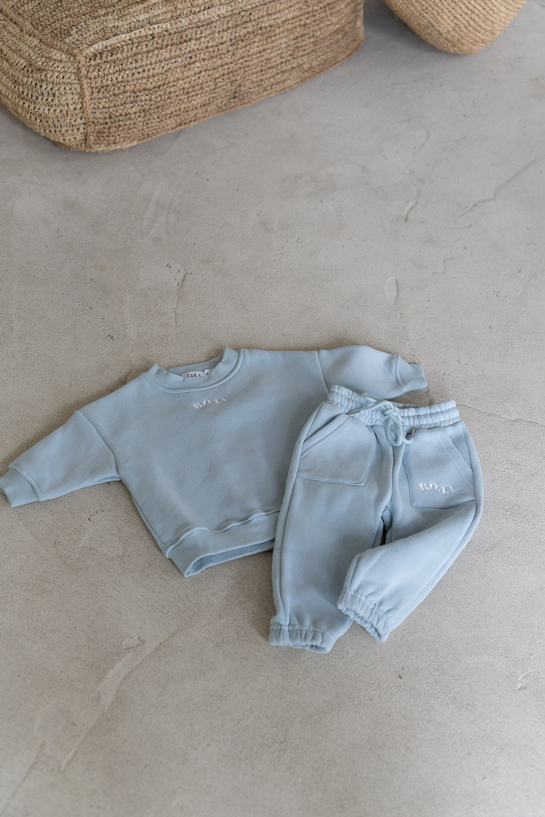 Fleece Track Set - Sky Blue