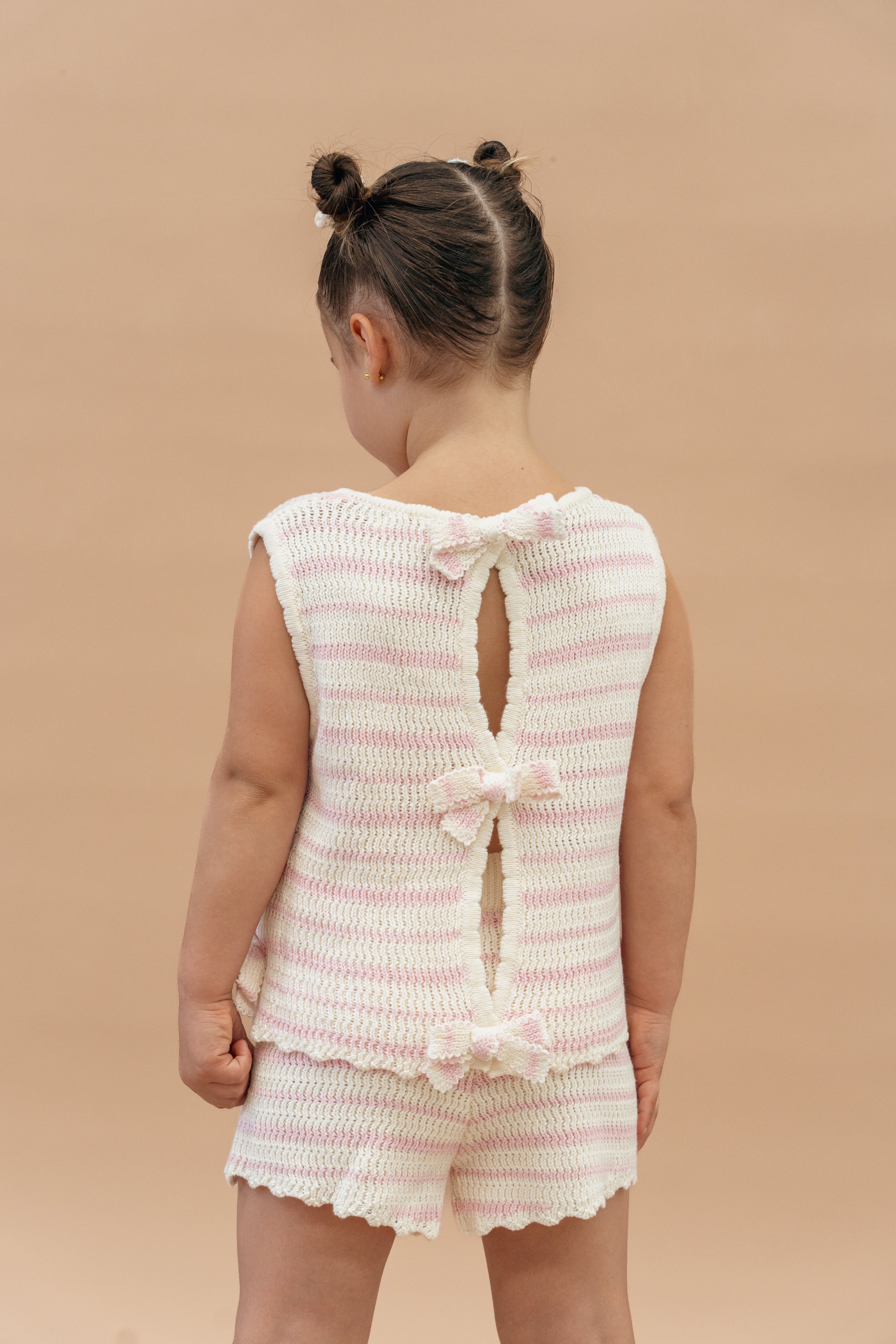 Strawberry Bow Knit Set