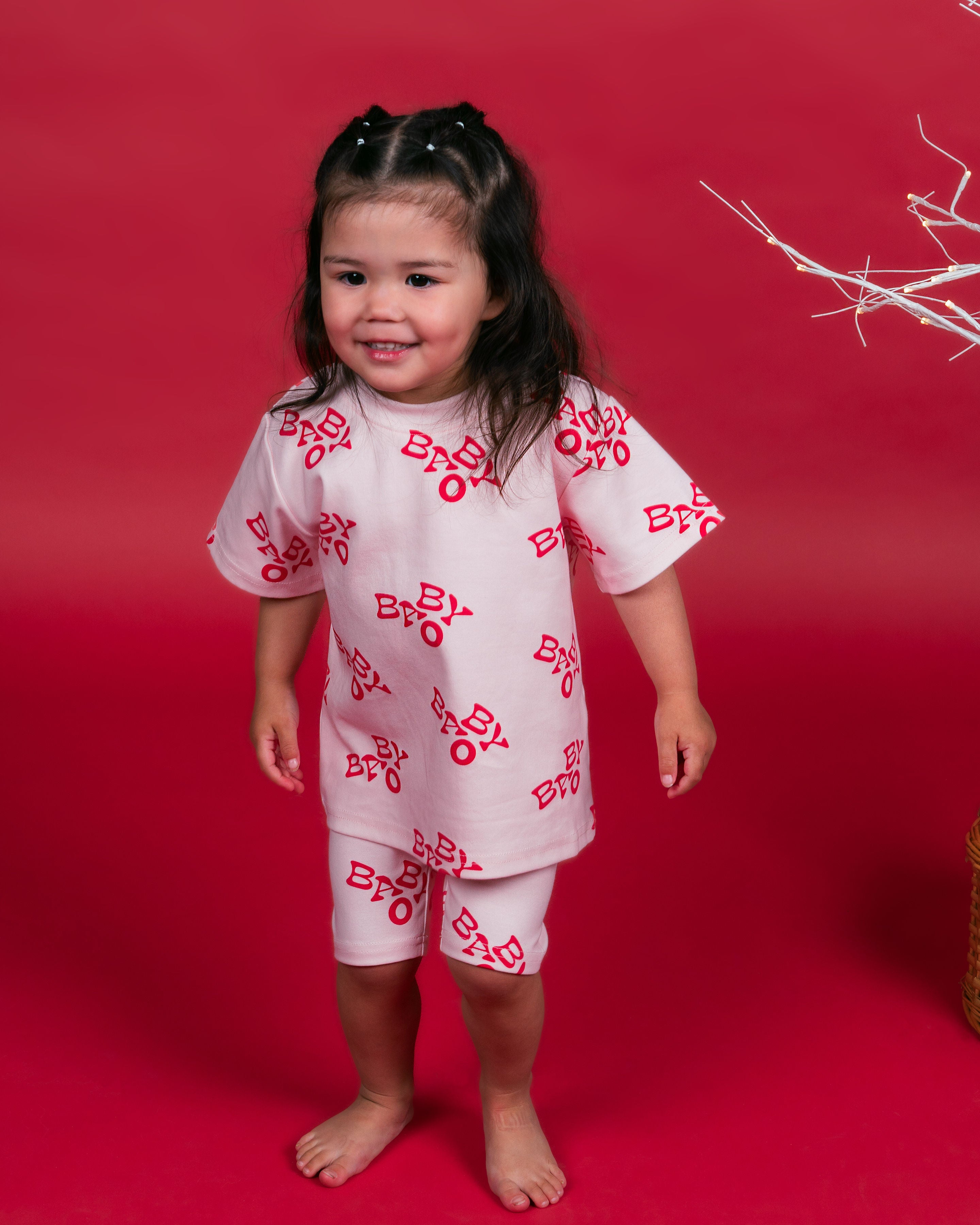 All over logo set - Pink