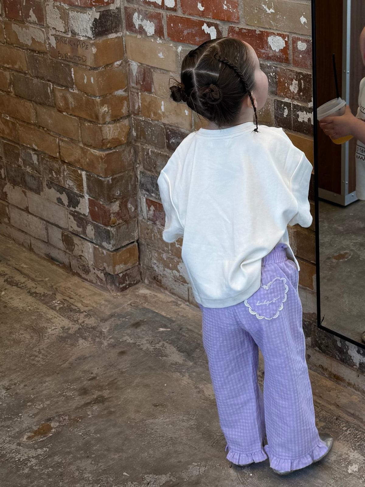 Sierra Pant - Lilac Gingham