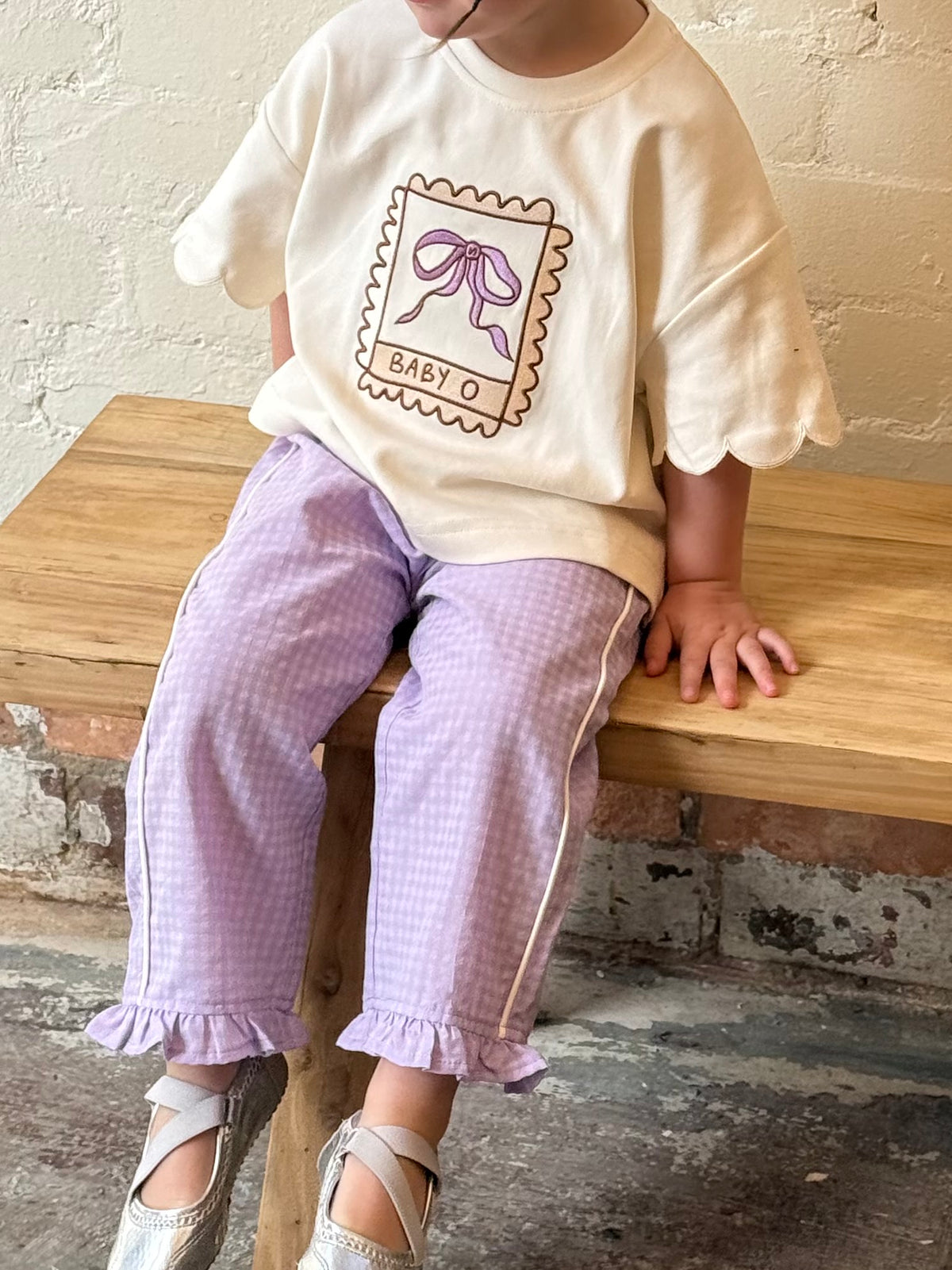 Sierra Pant - Lilac Gingham