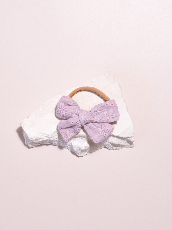 Lilac Lace Mini Bow