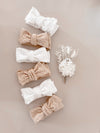 Frilly Oversized Bow - Cocoa