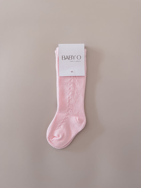 Lace Socks - Baby Pink
