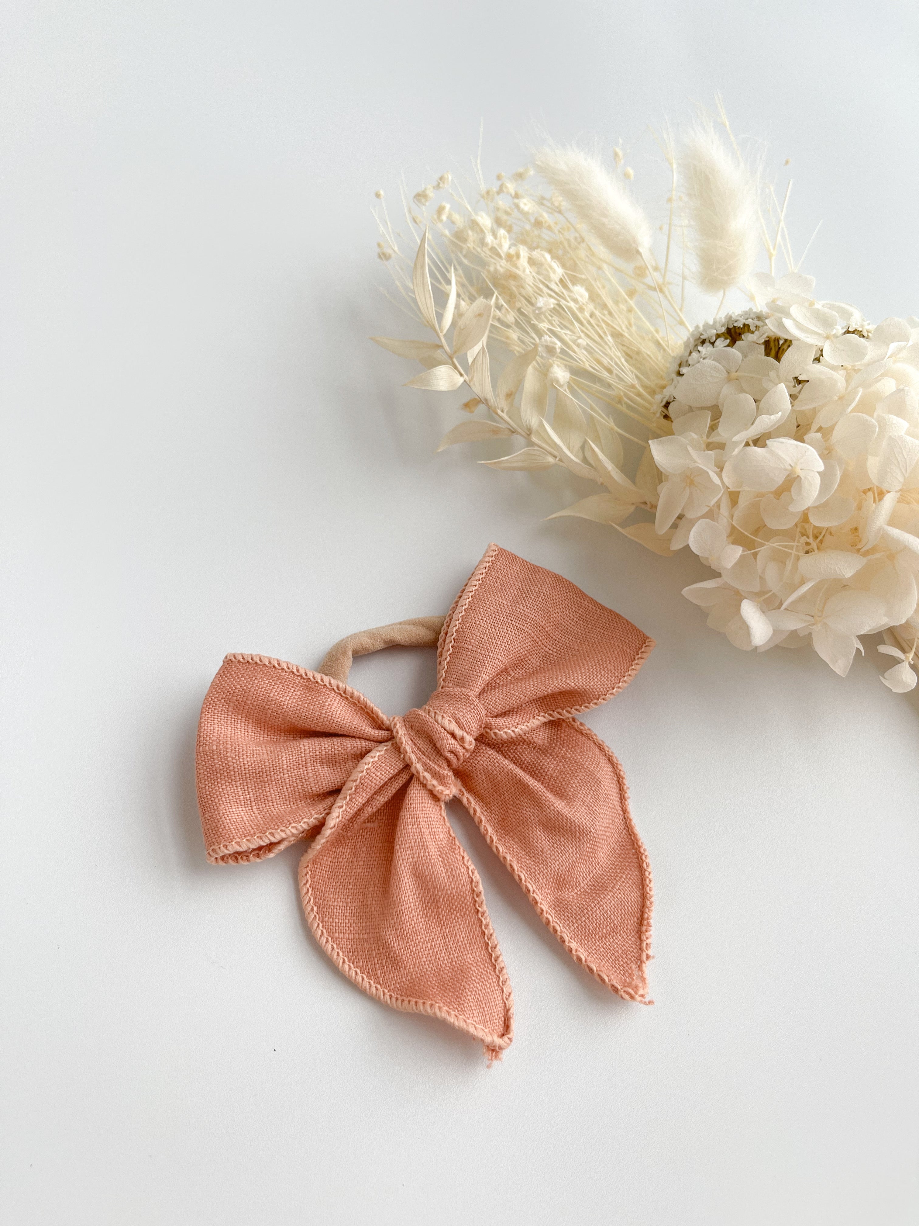 Large Linen Bow