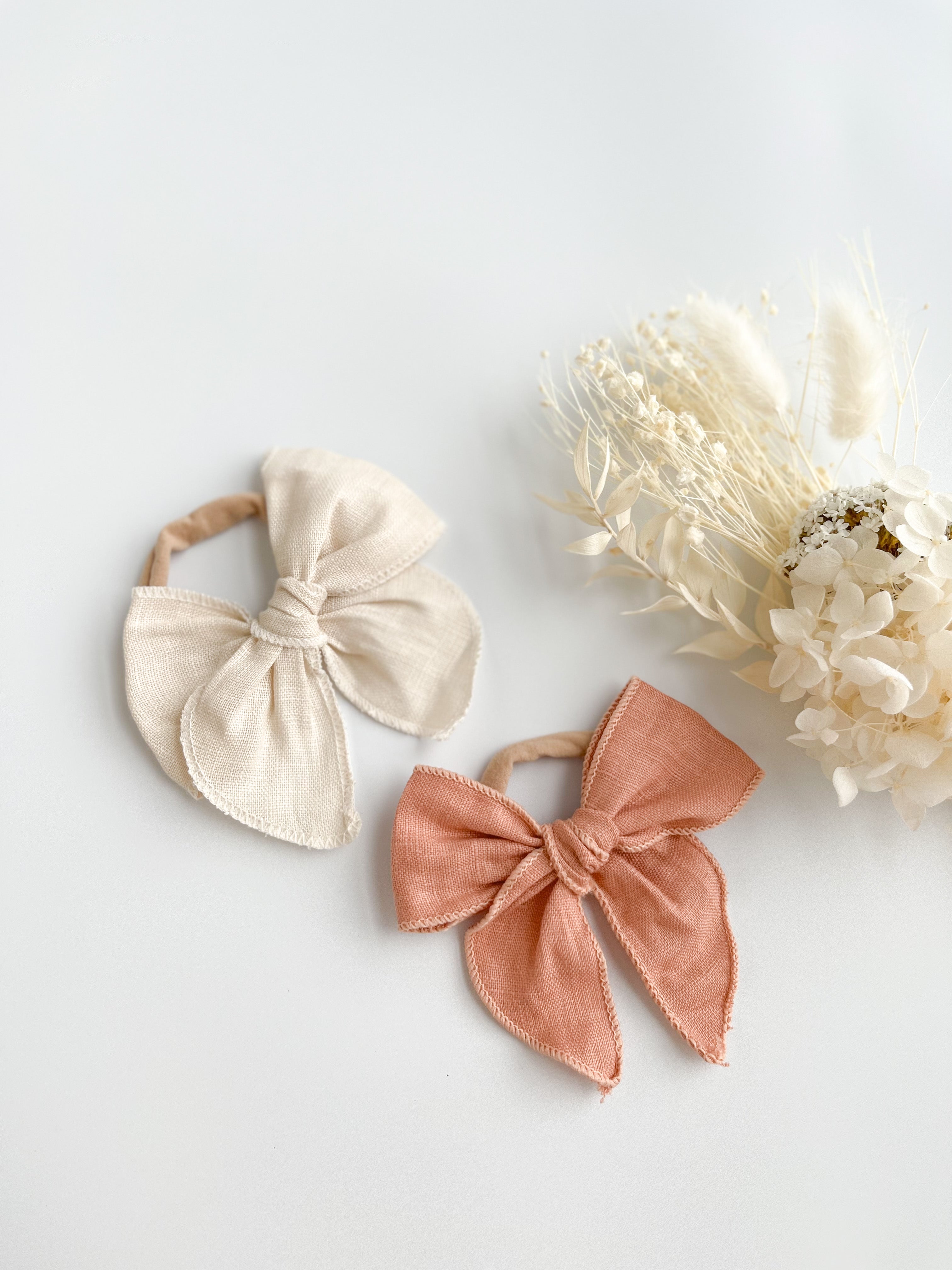 Large Linen Bow