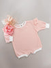 Oversized Pink Stripe Romper