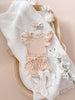 Ribbed Broderie Summer Set - Beige