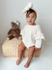 Frilly Romper - 2 Tone Ivory
