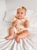 Ribbed Broderie Summer Set - Beige