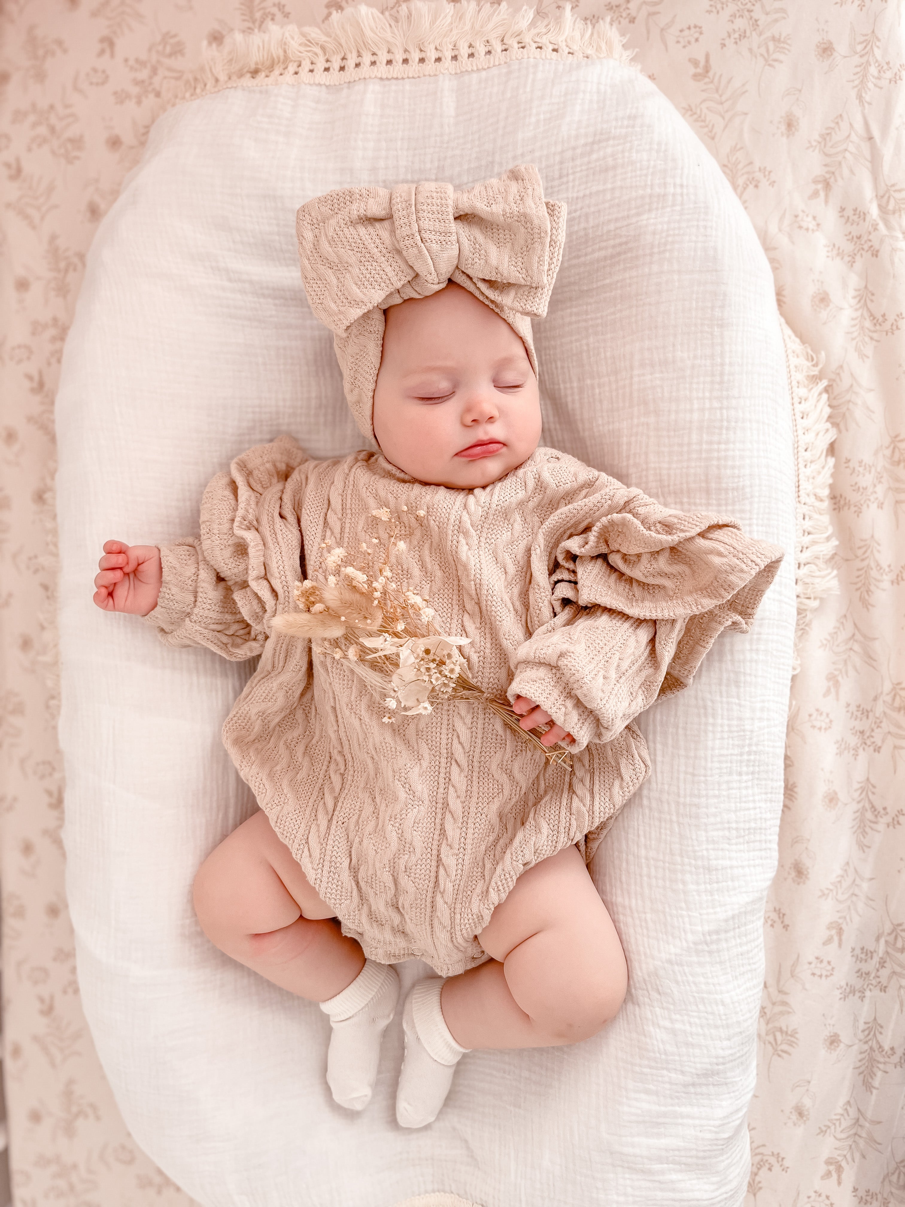 Frilly Romper - Cocoa